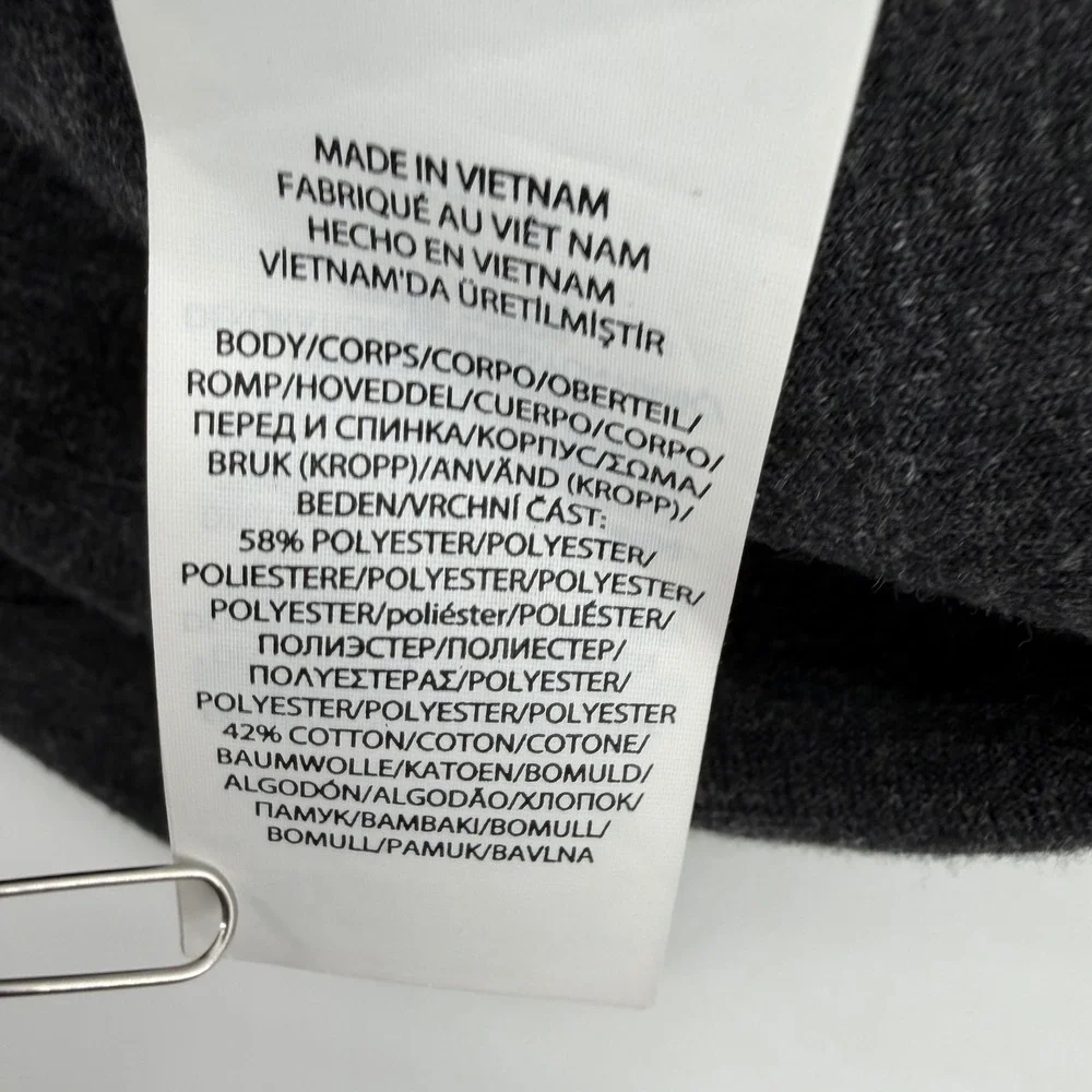 Polo Ralph Lauren Hoodie Mens XXL Charcoal Gray Full Zip Heathered Pony Logo